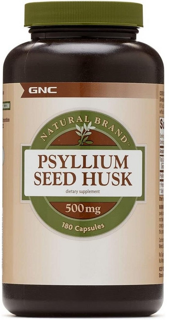 GNC 차전자피 식이섬유 180캡슐, 1개, 180정