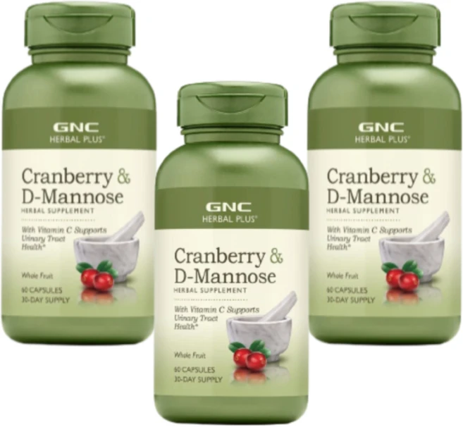 GNC 크랜베리 D-만노스 60 캡슐 3 SET, 3개, 60정 - 쿠팡