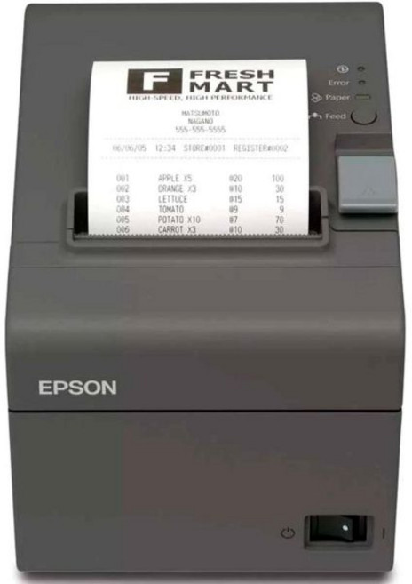 Epson TM-T20II 다이렉트 열 프린터 USB - 흑백 - 데스크톱 - 영수증 인쇄물 C31CD52062, Grey
