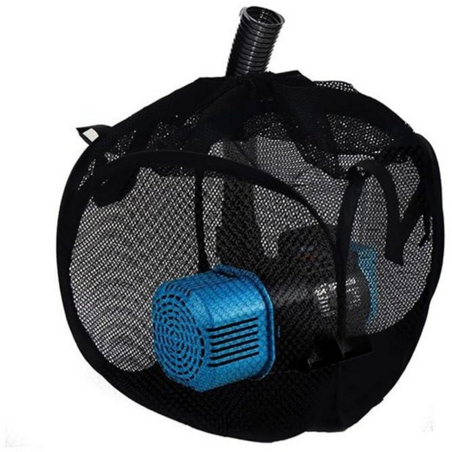 XOTTI 30.5cm(12인치) 팝업 연못 펌프 필터 백 막힘 방지 큐브 블랙 미디어 박스 야외 물 물고기 수영장 분수용 금속 프레임 메시 배리어 백, 12 Inch, 1