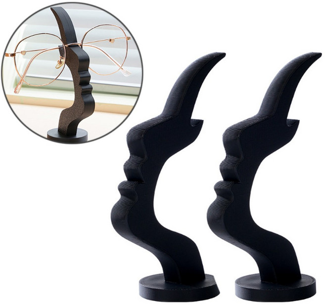 안경거치대 안경스탠드 선글라스 안경보관대, 2개, 블랙