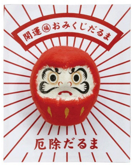 龍虎堂 日本製 張子風水達摩 開運招福 擺飾, 4.紅色：消災開運
