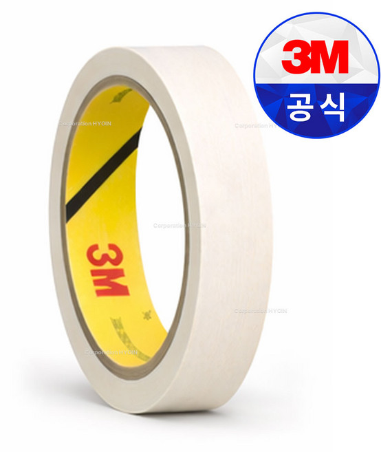 3M 마스킹테이프 110 12mmX40M / 종이 마스킹 보양 도색 페인트 포장 건축, 6개