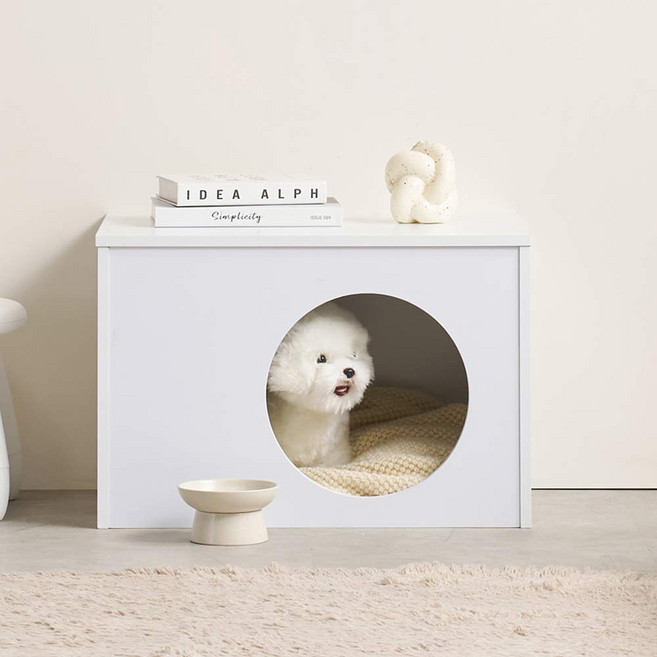 웰튼 반려동물하우스 강아지집 소형견 중형견 가로600 높이400, 300개, 화이트