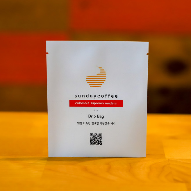 선데이커피+홈카페 드립백커피 갓볶은핸드드립커피 - 콜롬비아12g, 12g, 1개, 1개입