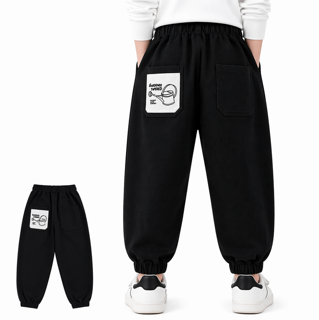 키즈 밴딩 팬츠 남아 여아 유아용 면스판 트레이닝바지