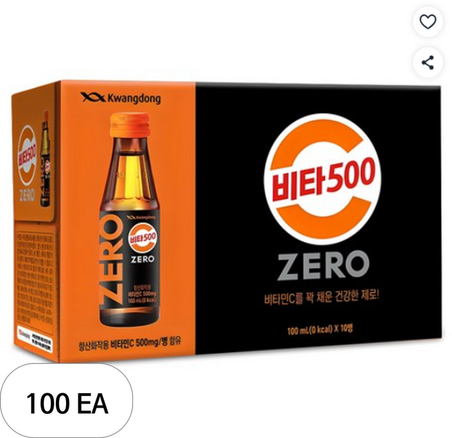 비타500 제로, 100ml, 100개입
