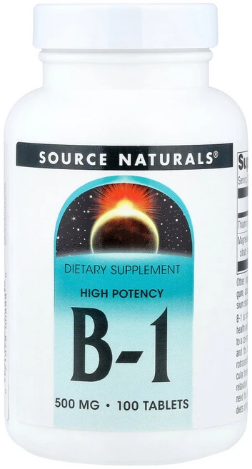 소스네츄럴스 B-1 하이포텐시 500 mg 100 정, 1개, 100정 - 쿠팡