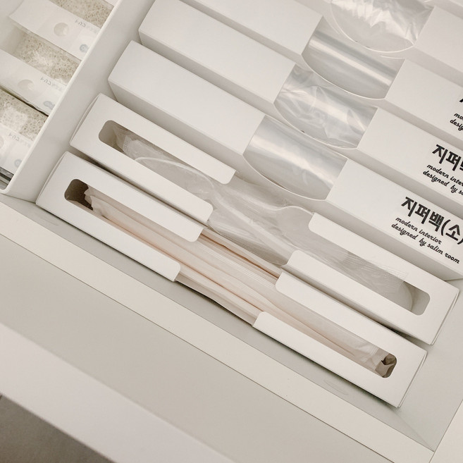 국내산 살림공간 젓가락 정리케이스, 3개, 화이트