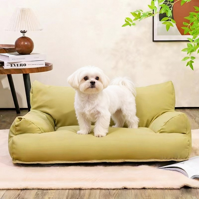 Fowod 반려동물소파 튼튼한 통기 방수 고양이 강아지용, 그린, 1개