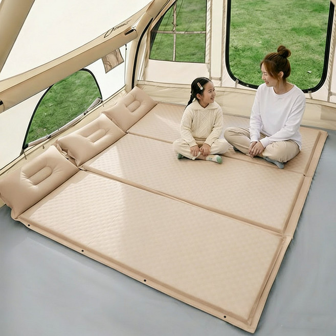 KAIROS OUTDOOR 자충매트 캠핑 휴대용 자충 오토펌프 에어매트, 190x130