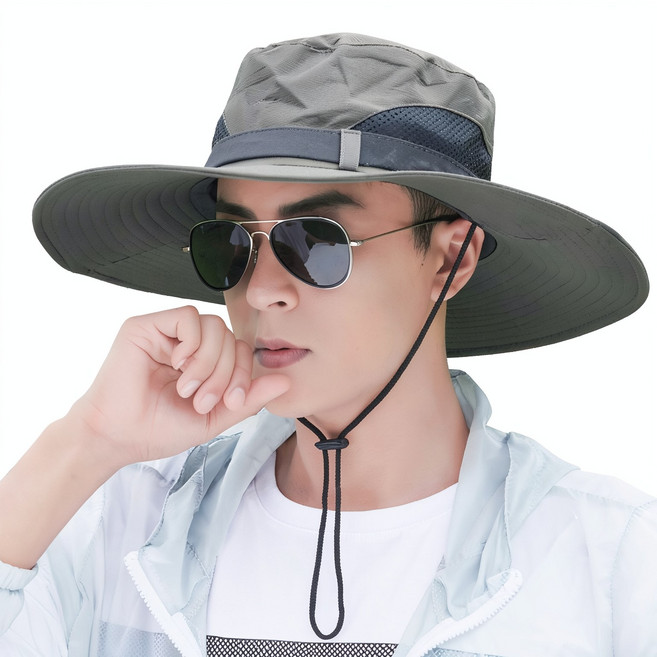 男士戶外防曬漁夫帽