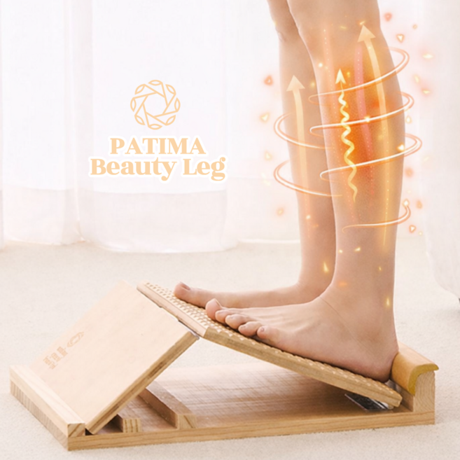 파티마 뷰티레그 종아리 스트레칭 보드 기구 발목 경사대 다리 릴렉서 아킬레스건 운동 도구, 1, 원목