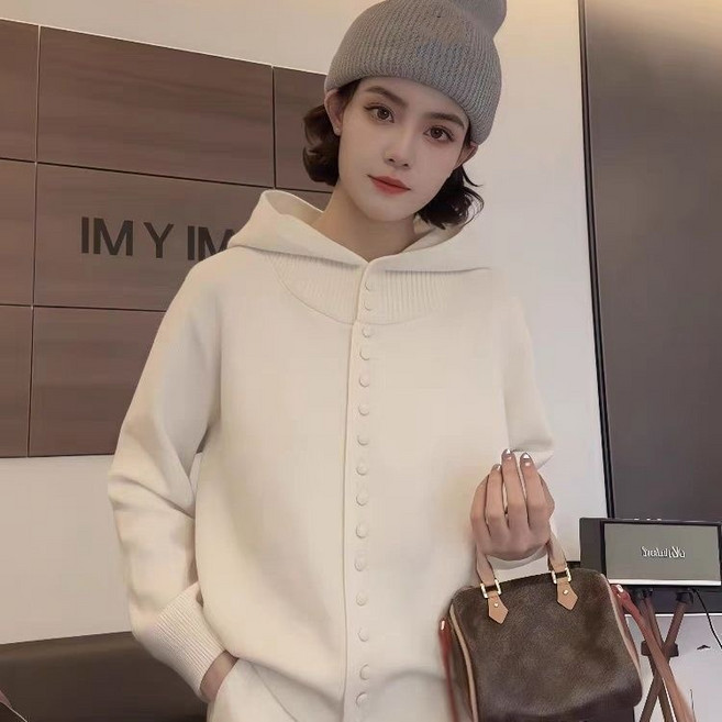 휠렉스 여성 후드 패션 니트 가디건 YQ54