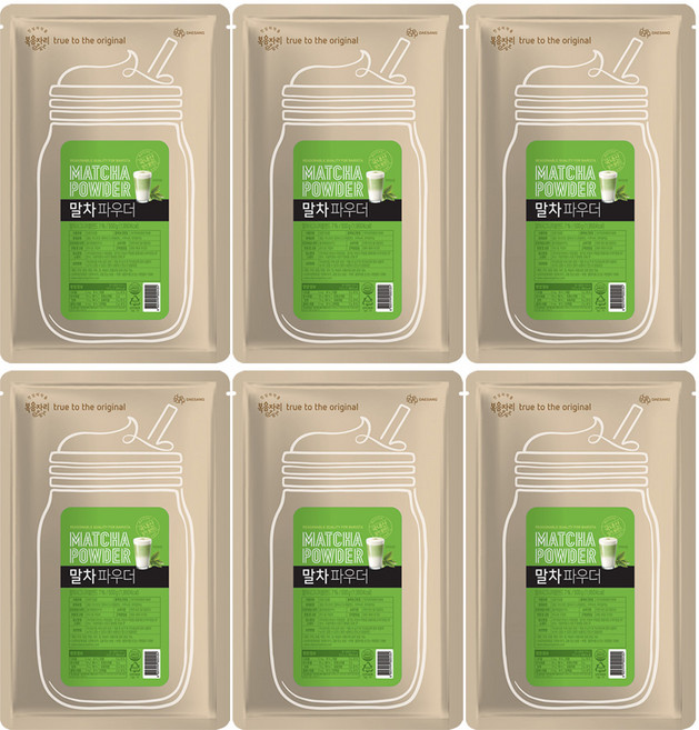 복음자리 말차 파우더 (시그니처블랜드), 6개, 1개입, 500g