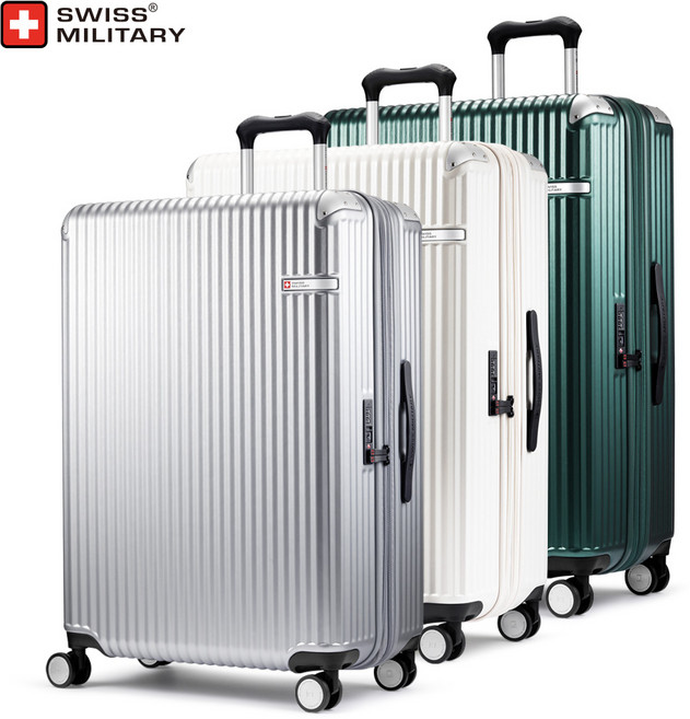 스위스밀리터리 튼튼한 캐리어 기내용 중대형 확장형 캐리어 솔리오