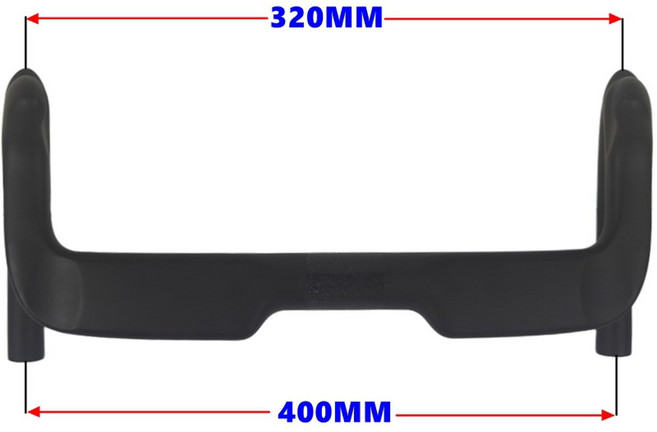 BIKEDOC HB27 에어로 번치바 스프린트 트랙 핸들바 320mm 카본 유광 바 프론트 브레이크 핸들, 400mm ud matte, 1개