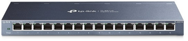 (TP-LINK) 티피링크 TL-SG116 (스위칭허브/16포트/1000Mbps/데스크탑형), 기본, 1개