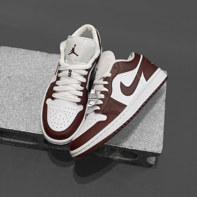 FUZZY 女款 Air Jordan 1 Low 酒紅 低筒運動鞋 DC0774-116