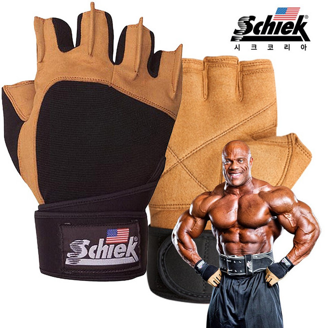 시크코리아 정품 SCHIEK 425 파워 리프팅 글러브, 1세트, 네추럴