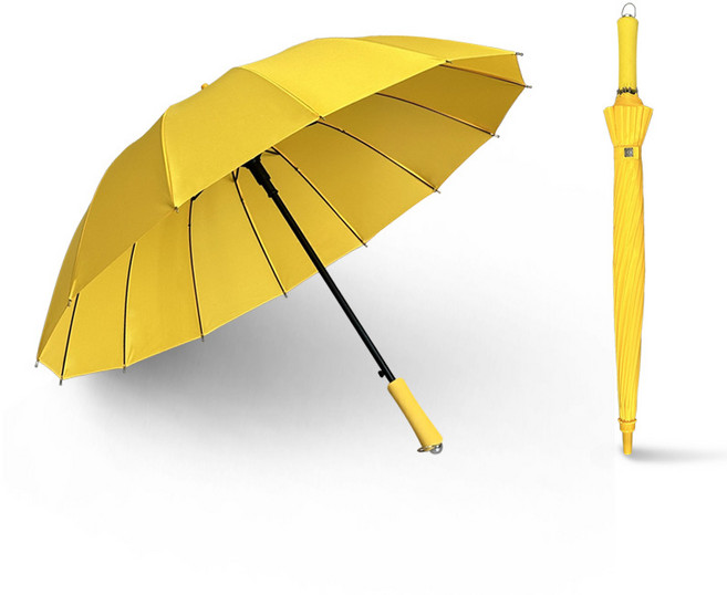 호미칠 우산업고튀어 여름 장마 노랑 반자동 장우산