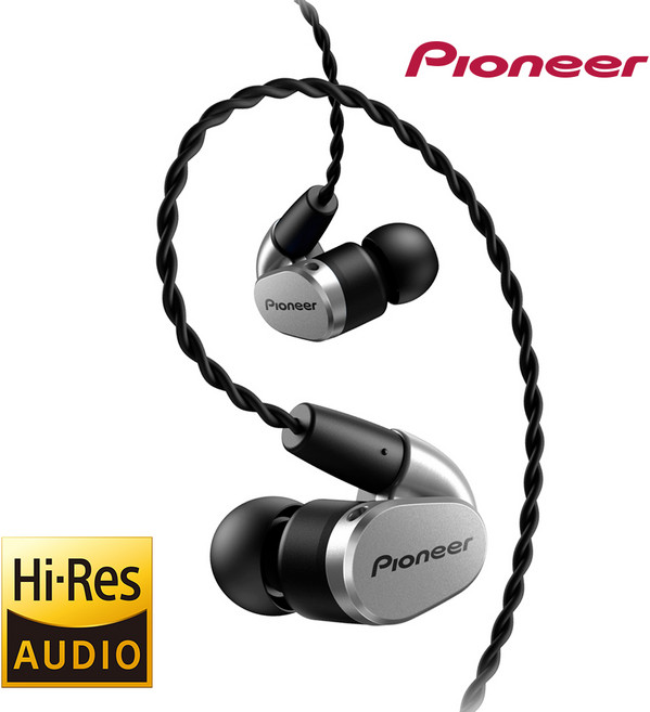 파이오니아 SE-CH5T 모니터링 이어폰 그레이, 레드