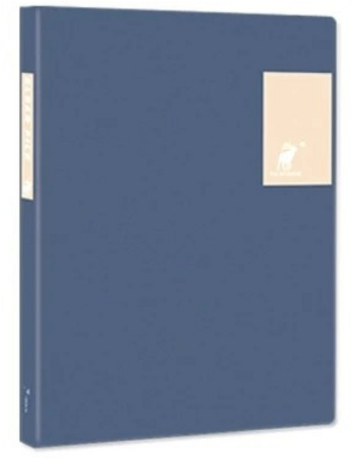 珠友 HP-06360 PP輕便文件夾-14頁 可收納A3紙張, 02莫藍 (st), 1個