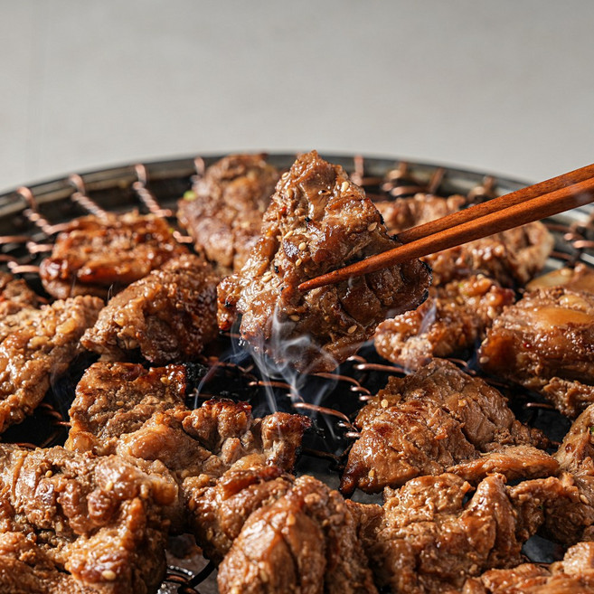 [한땀갈비] 30년 전통 국내산 수제 양념 돼지갈비, 1kg, 1개