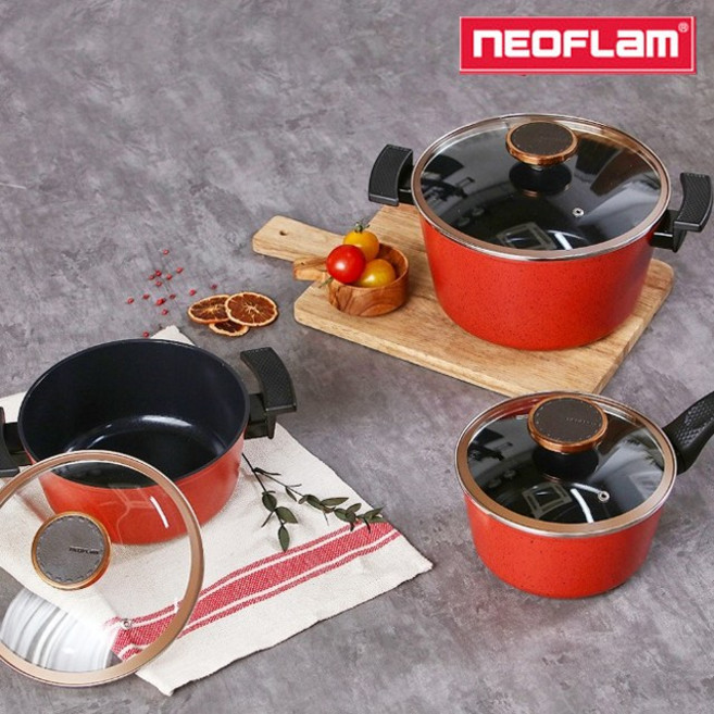 네오플램 솔리스 인덕션 전골 냄비 4종(모든열원가능), 솔리스양수 20cm, 1개