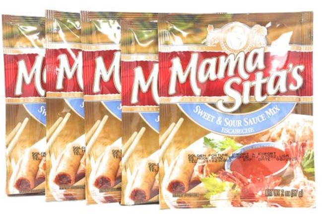 마마 시타스 새콤달콤 소스 믹스 에스카베체 2온스 (57그램) 5개 팩 Mama Sita's Sweet & Sour Sauce Mix Escabeche 2oz (57g) 5 Pac, 1개