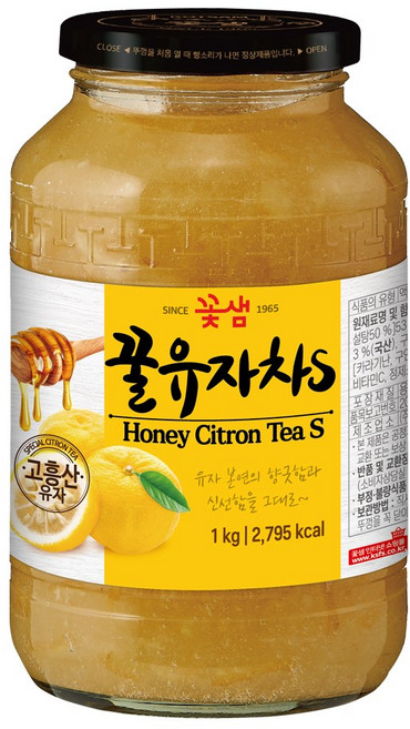 꽃샘 꿀유자차 S, 1kg, 1개입, 1개