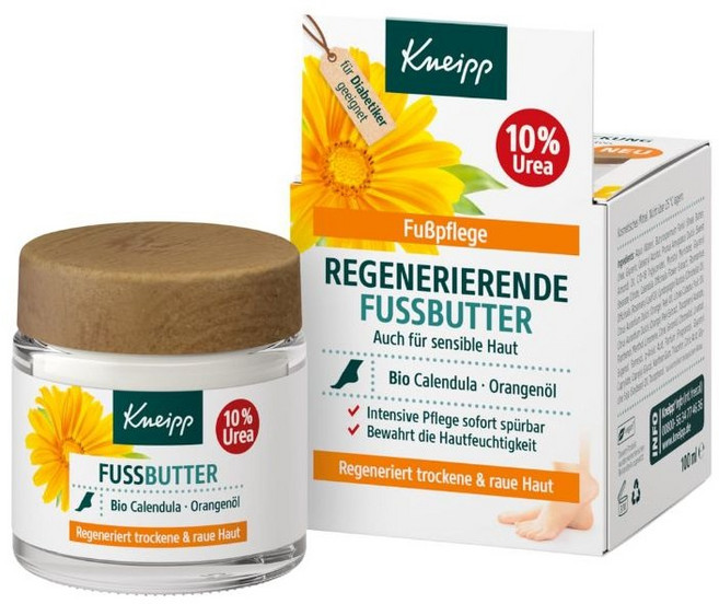 독일 내수용 Kneipp 크나이프 리제너레이팅 풋버터 발크림 유레아 10% Regenerating Foot Butter 10% Urea, 1개, 100ml
