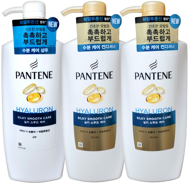 팬틴 실키스무드 샴푸1개+컨디셔너2개 750ml, 1세트