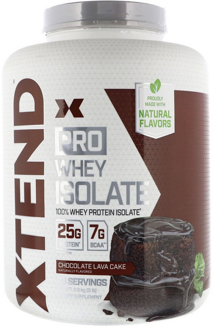 사이베이션 엑스텐드 프로 웨이 프로틴 아이솔레이트 단백질 보충제 초콜릿 라바 케이크 글루텐 프리, 1개