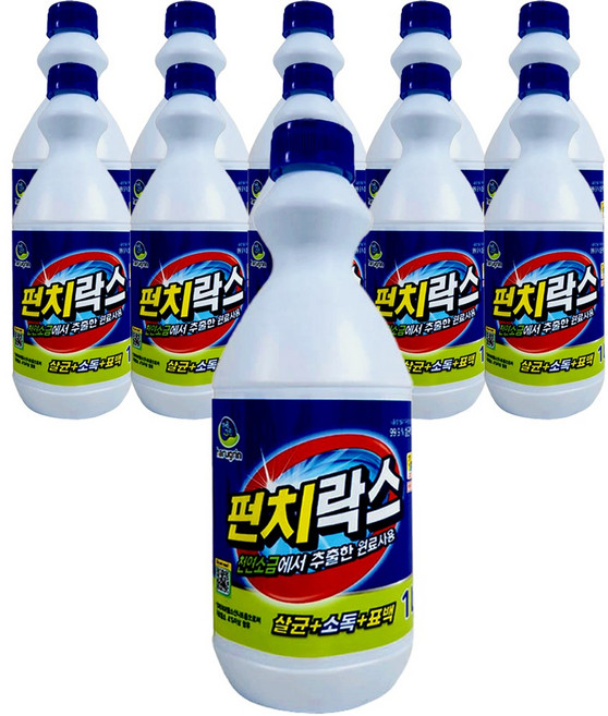하루그린 살균 표백 청소 펀치락스, 11개, 1L