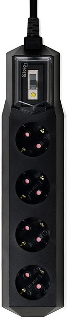 아이정 국산 띄움 고용량 과부하 누전차단 멀티탭 추천 에어컨멀티탭 냉장고멀티탭, 1개, 누전 4구 블랙, 1.5m