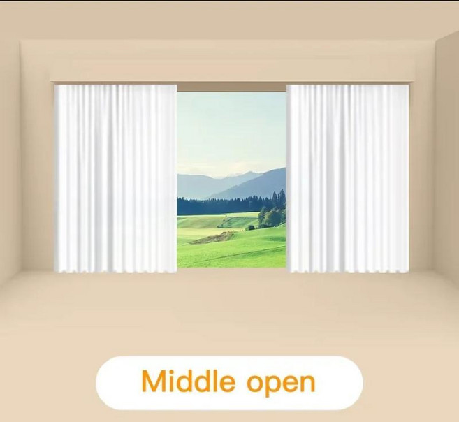 투야 비 미니 커튼 모터 앨리스 구글 알렉사 지원 전동 트랙 로드 커니스 레일 스마트 홈