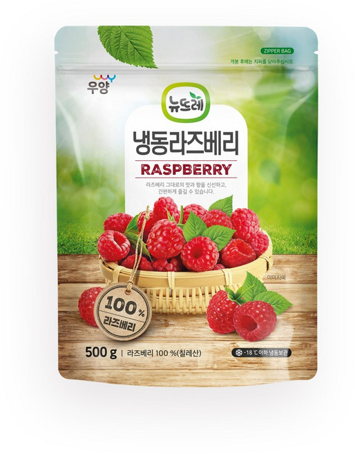 뉴뜨레 냉동 라즈베리, 500g, 1개