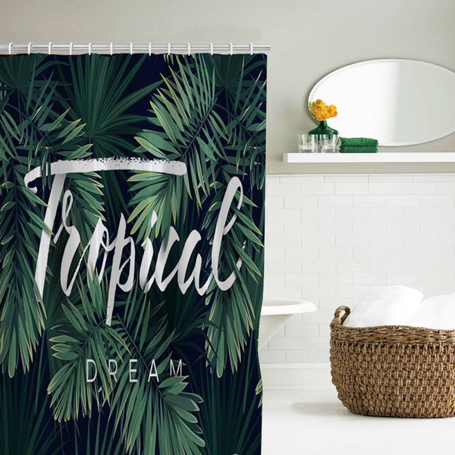 샤워커튼 트로피칼 / 국내 당일발송-신데렐라 데코