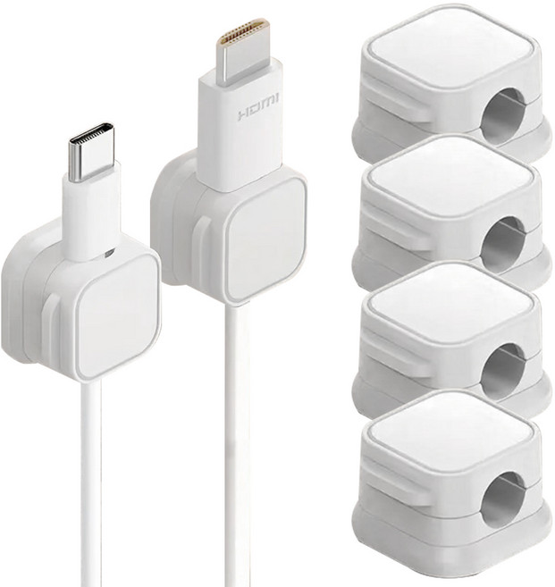 심플리프 마그네틱 케이블 홀더, 4개