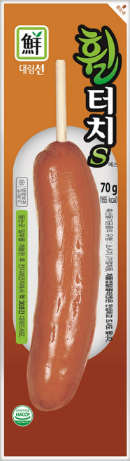 대림 맛있는 문방구 간식 편의점 휴게소 업소용 핫바 소세지 휠터치S 70g 30개