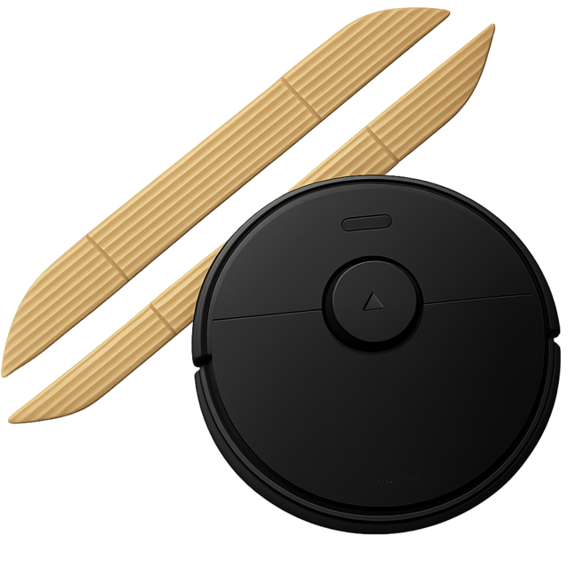 HARUDA 문턱경사대 로봇청소기 발판 문턱경사로 세트, 옐로우, 2개