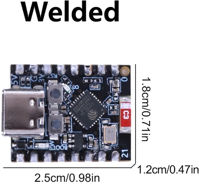 아두이노 ESP32-C3 슈퍼 미니 와이파이 블루투스 개발 보드 C3 Dev IOT 칩 용접 및 않음, 04 기타, 01 빠른  Mainland, 01 Welded