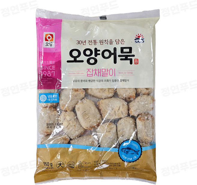 [현대프리마켓] 사조오양 잡채말이 어묵 950g 냉동, 3개
