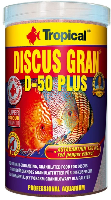 트로피칼 본사 - 디스커스 그랜 D50 플러스 tin 100ml 44g 단백질 50% 색상강화, 1개 - 쿠팡