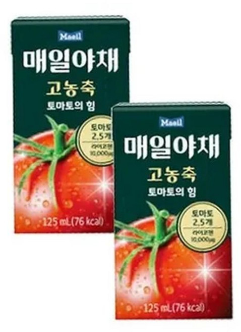 매일유업 매일야채 토마토의 힘 125ml x 24개 토마토주스 토마토즙, 매일야채 고농축 토마토의 힘 125ml x 24개 토마