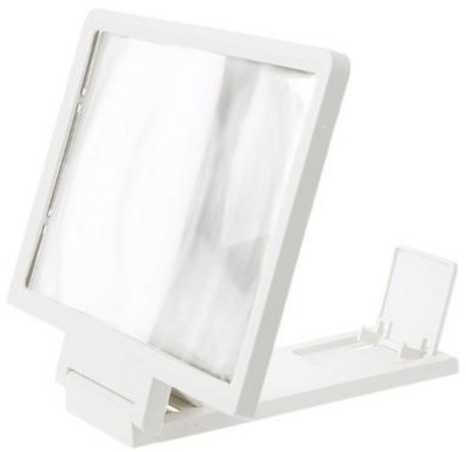 3D 스크린 접이식 휴대폰 데스크 TV HD 비디오 확대 10 12 14 인치, 10)14x18x15cm white, 1개