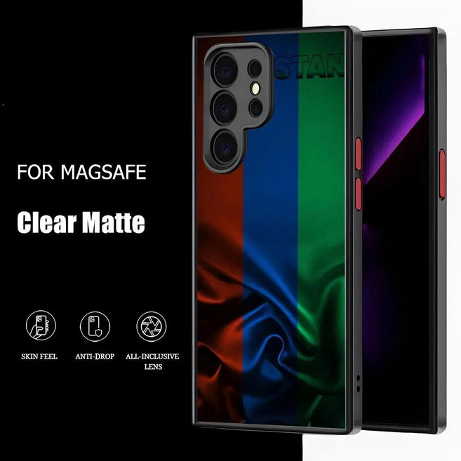 다게스탄 국기 국장 케이스 무광택 자기, 1개, 8. z4 / D. SamsungS24ULTRA5G