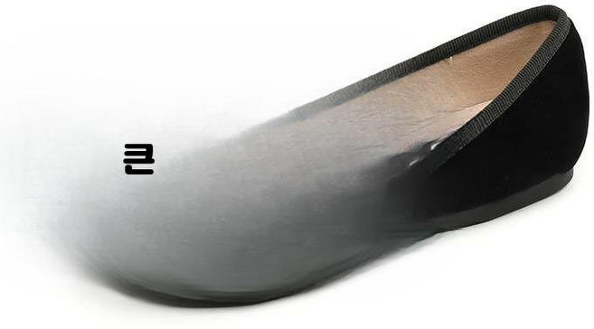 에나멜 투톤 리본 플랫슈즈 빅사이즈 여성 착용감이 우수한 단화 구두