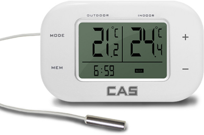 카스 디지털 냉장고 온도계 T014R, 화이트, 1개